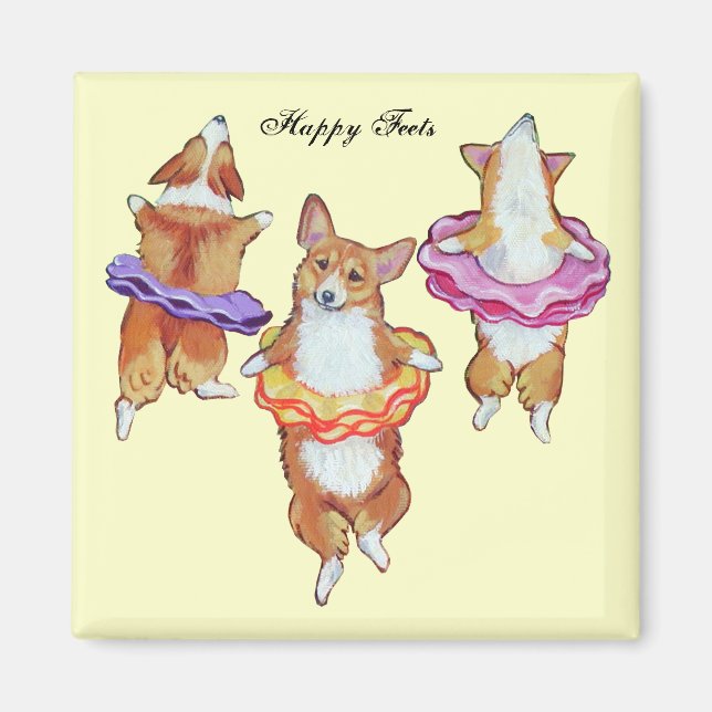Imán Pembroke Welsh Corgi Magnets (Frente)