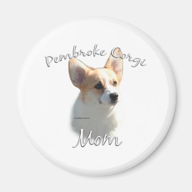 Imán Pembroke Welsh Corgi Mom 2 (Frente)