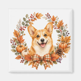 Imán Pembroke Welsh Corgi Otoño