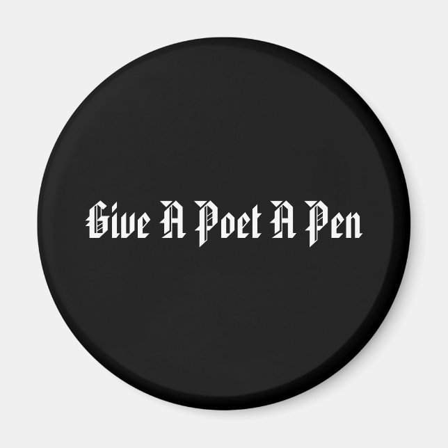 Imán Pen Magnet de poeta (Frente)