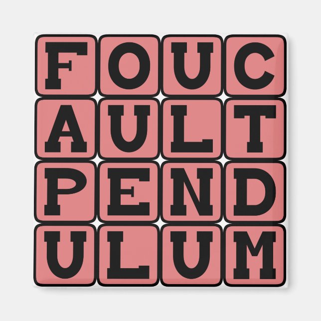 Imán Péndulo de Foucault, Rotación de la Tierra (Frente)
