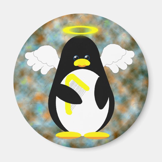 Imán Penguin Angel Magnet (Frente)