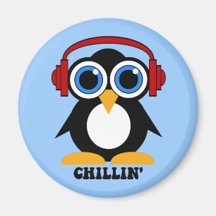 Imán penguin chillin