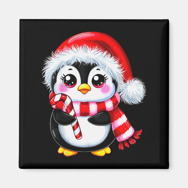 Imán Penguin Christmas Lover Uni-adult Black Small Mode (Frente)