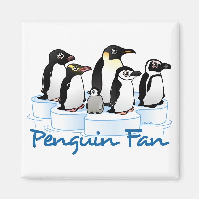 Imán Penguin Fan (Frente)