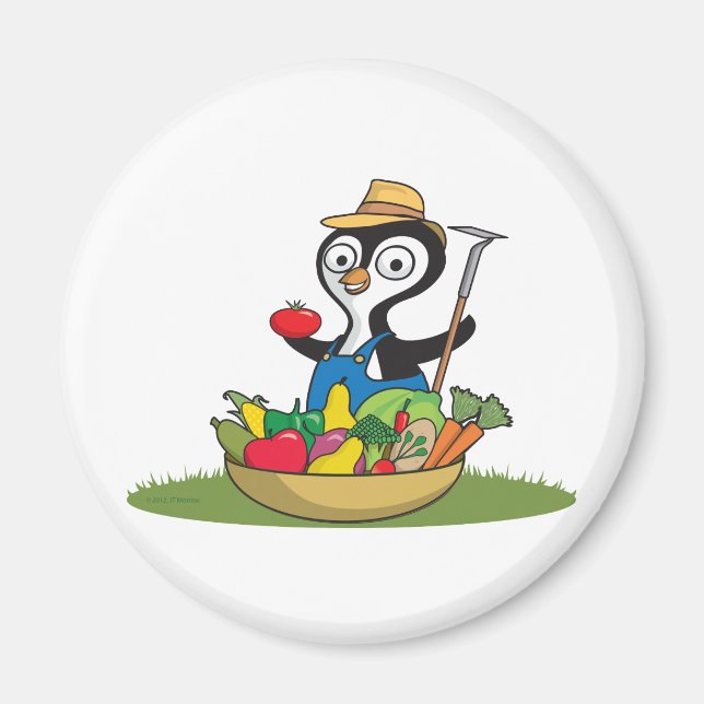 Imán Penguin Gardener (Frente)