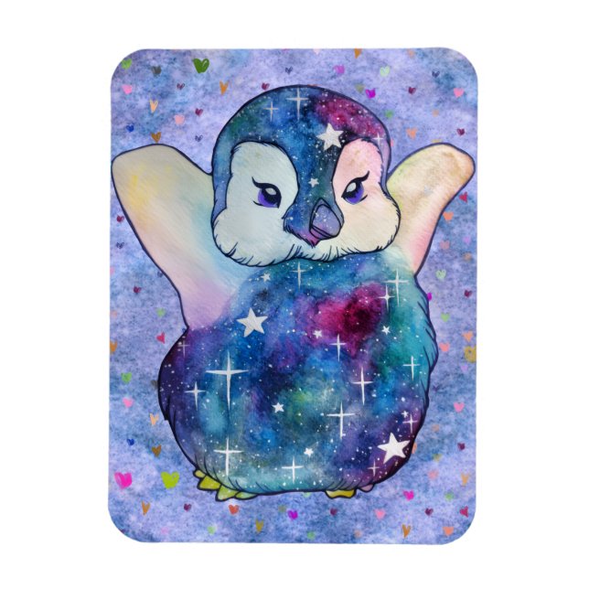 Imán Penguin named Button (Vertical)