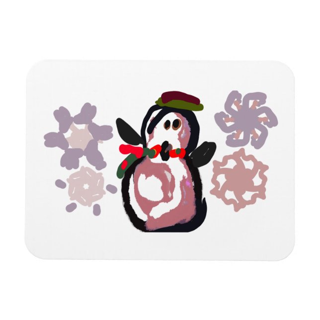 Imán Penguin Winter  (Horizontal)