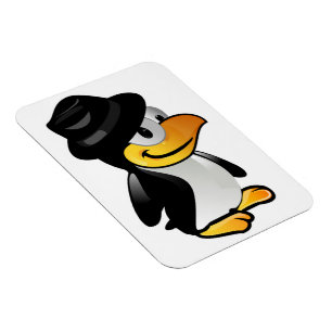 IMÁN PENGUINA VESTIDA
