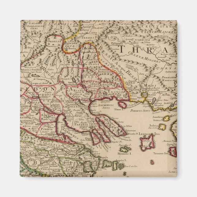 Imán Península balcánica, Grecia, Macedonia 3 (Frente)