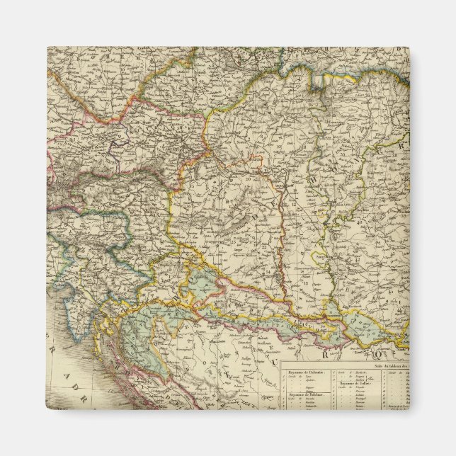 Imán Península de los Balcanes Centrales Austria Hungrí (Frente)