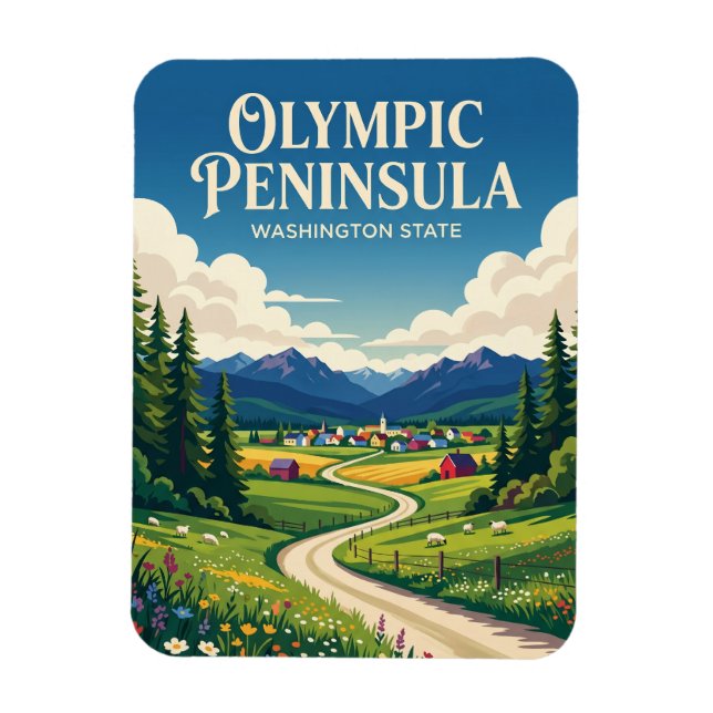 Imán Península Olímpica EE. UU. (Vertical)