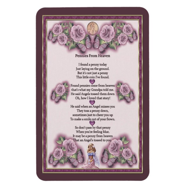 Imán Pennies Del Heaven Angel Magnet (Vertical)