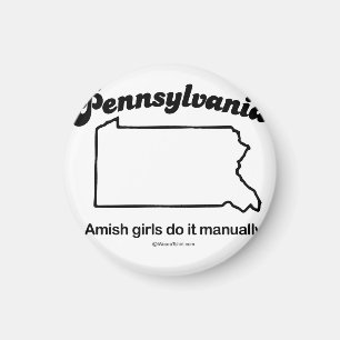 Imán PENNSYLVANIA - "camisetas del LEMA del ESTADO de