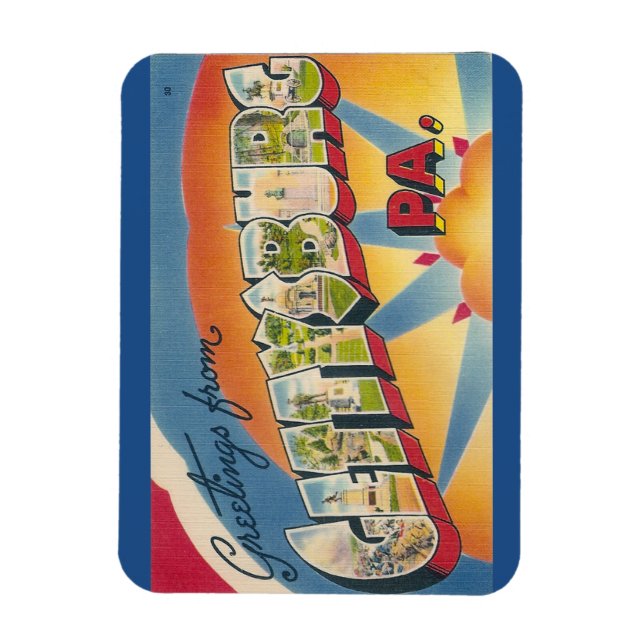 Imán Pennsylvania, Gettysburg Magnet (Vertical)