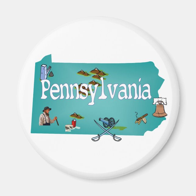 Imán Pennsylvania Magnet (Frente)