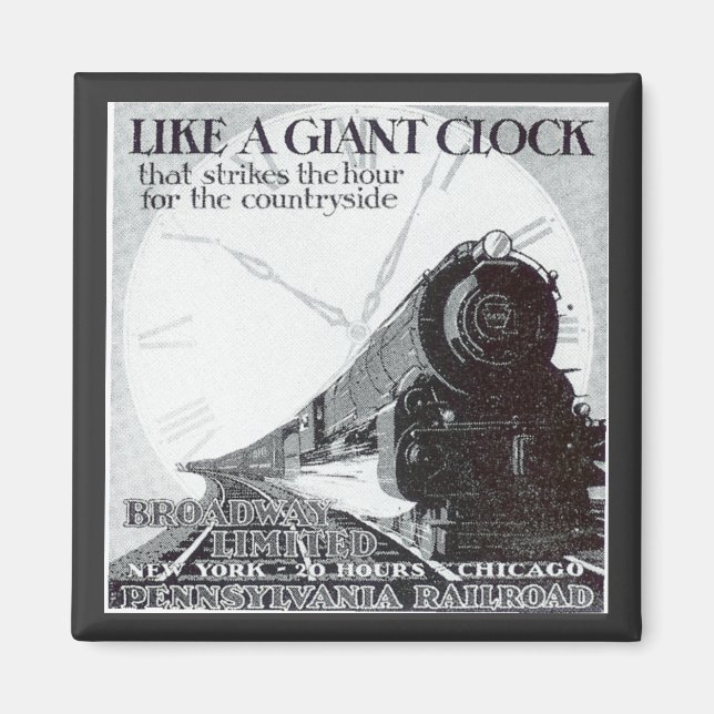 Imán Pennsylvania Railroad Broadway Limited 1929 (Frente)