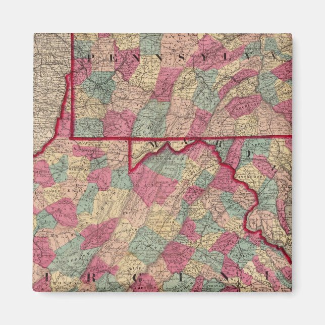 Imán Pennsylvania y Virginia (Frente)