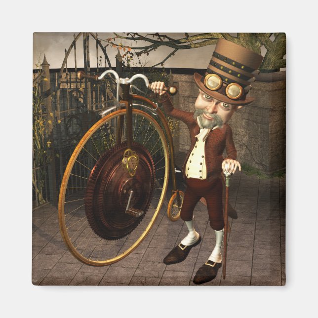 Imán Penny Farthing Steampunk (Frente)