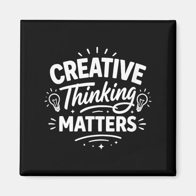 Imán Pensamiento Creativo - (Frente)
