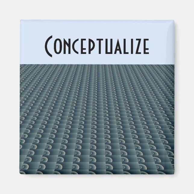 Imán Pensamiento creativo moderno: conceptualizar (Frente)