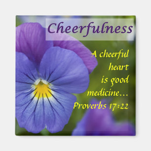 Imán Pensamiento púrpura - Cheerfulness