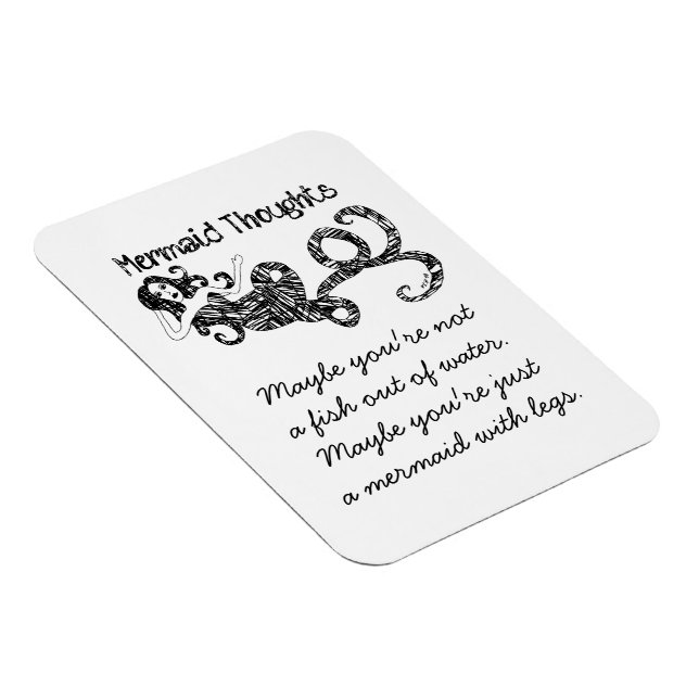 Imán Pensamientos De La Sirena: Peces De Agua (Lado Derecho)