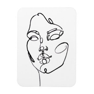 Imán Pensamientos lineales - cara