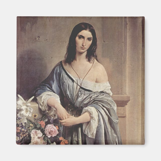 Imán Pensamientos melancólicos (por Francesco Hayez) (Frente)