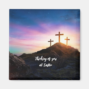 Imán Pensando en ti en el texto editable de Pascua