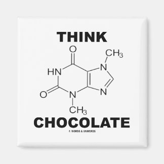 Imán Pensar en el chocolate (química de la Molécula de