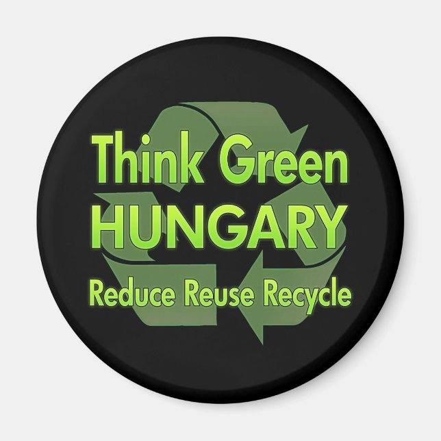 Imán Pensar en la Hungría verde (Frente)
