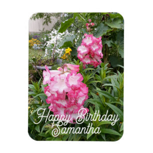 Imán Penstemon Flower Garden floral Birthday Magnet