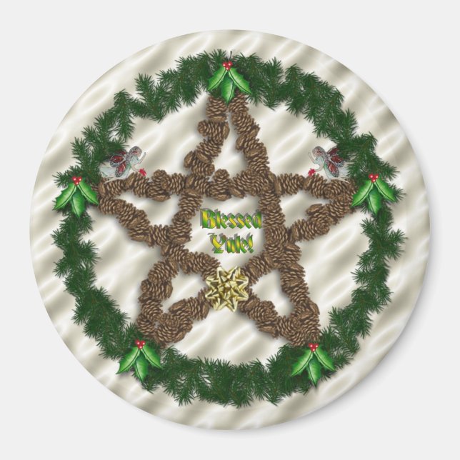 Imán Pentáculo de Yule (Frente)
