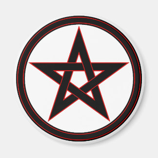 Imán Pentáculo negro y rojo