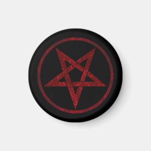 Imán Pentagram del diablo Rojo