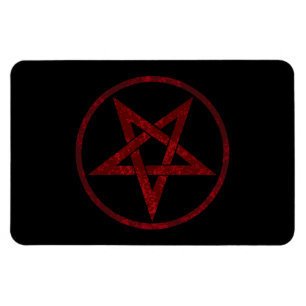 Imán Pentagram del diablo Rojo