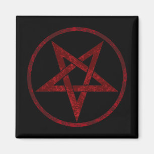 Imán Pentagrama del Diablo Rojo