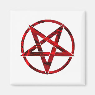 Imán Pentagrama del Diablo Rojo