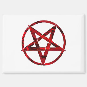 Imán Pentagrama del Diablo Rojo