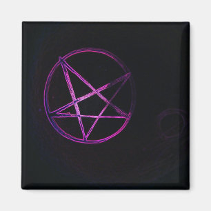 Imán pentagrama púrpura