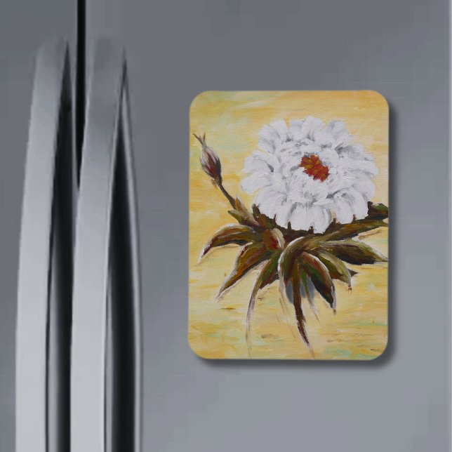 Imán Peonía blanca (Subido por el creador)