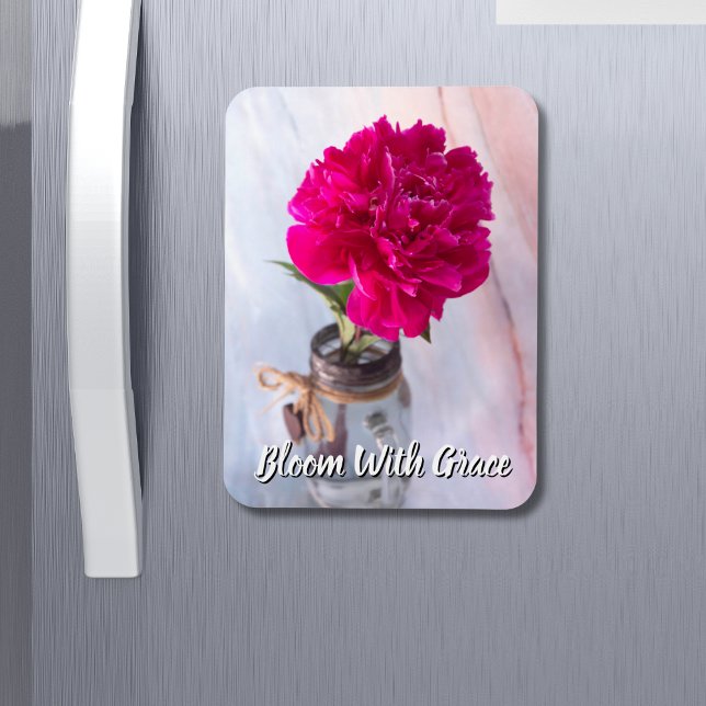 Imán Peonía Púrpura Bloom With Grace en Florero (Subido por el creador)