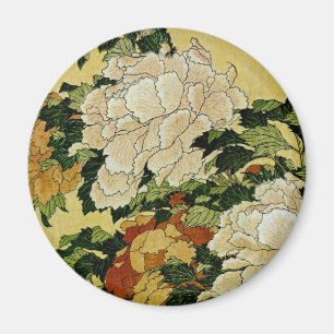 Imán Peonías y mariposa