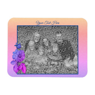Imán Peony Rainbow Personalizado Añade tu foto
