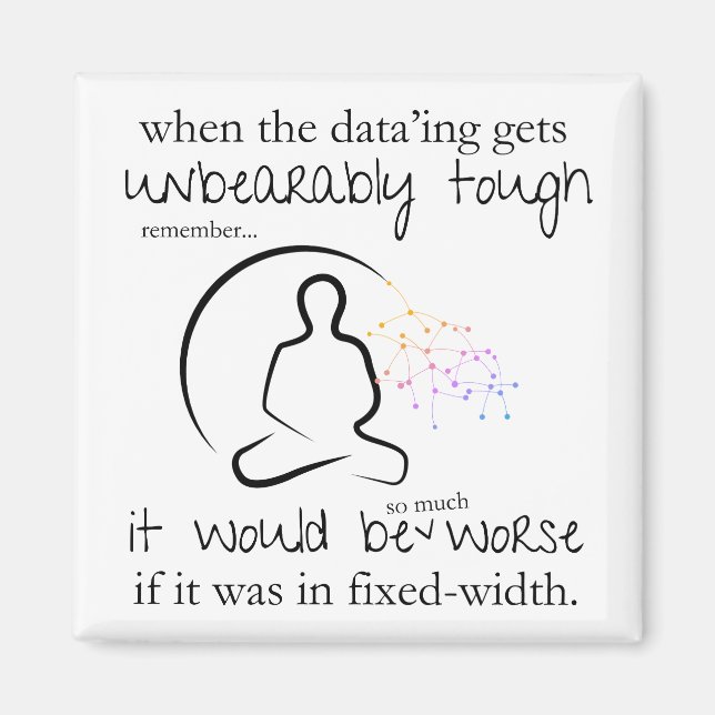 Imán Peor Si En Datos Difíciles De Ancho Fijo (Frente)