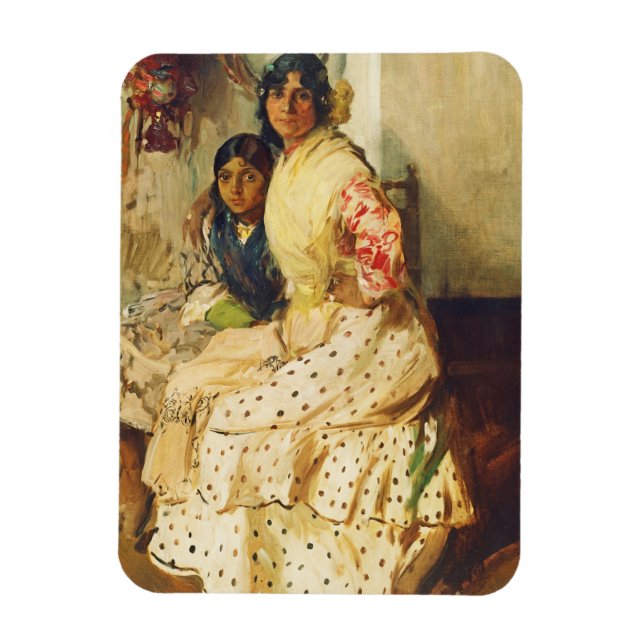 Imán Pepilla y su hija, Joaquín Sorolla (Vertical)
