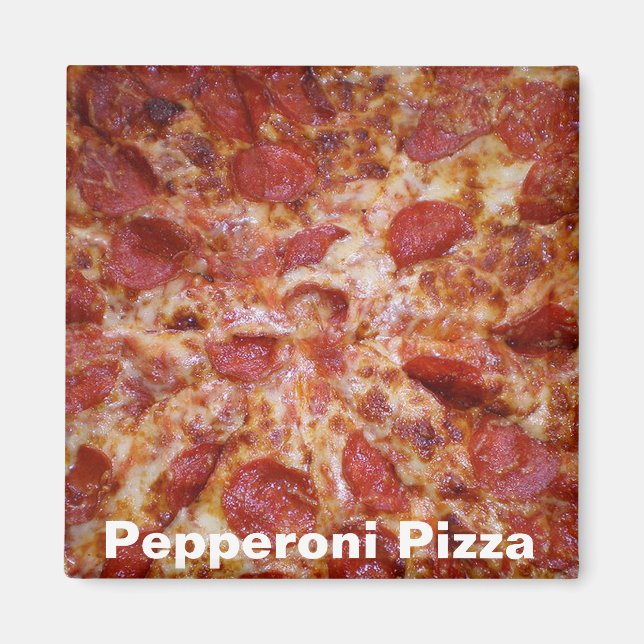 Imán Pepperoni Pizza Magnet (Frente)