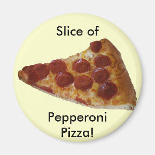 Imán Pepperoni Pizza Slice Magnet