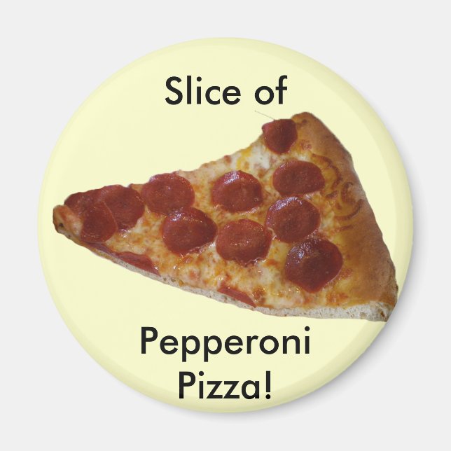 Imán Pepperoni Pizza Slice Magnet (Frente)
